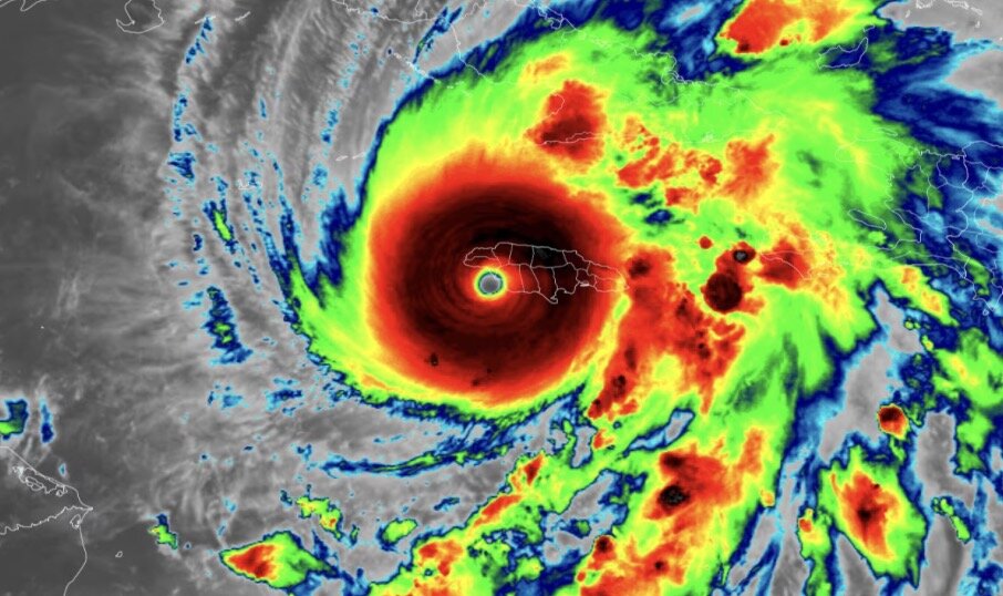 Superstorm Melissa made landfall in Jamaica on the afternoon of October 28 and is heading towards Cuba. Photo: US National Oceanic and Atmospheric Administration (NOAA)