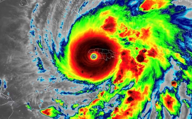 Superstorm Melissa made landfall in Jamaica on the afternoon of October 28 and is heading towards Cuba. Photo: US National Oceanic and Atmospheric Administration (NOAA)