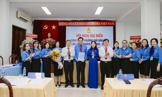 Hội nghị đại biểu Công đoàn phường Thủ Dầu Một. Ảnh: Công đoàn cung cấp