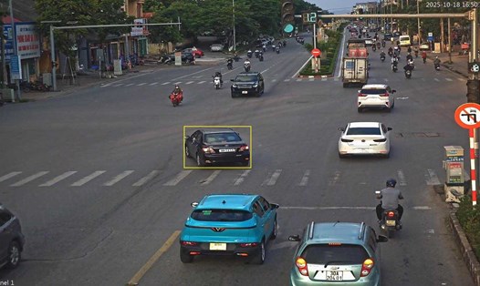 1 phương tiện (khoanh vàng) bị phạt nguội tại Bắc Ninh. Ảnh: Phòng CSGT Công an tỉnh Bắc Ninh