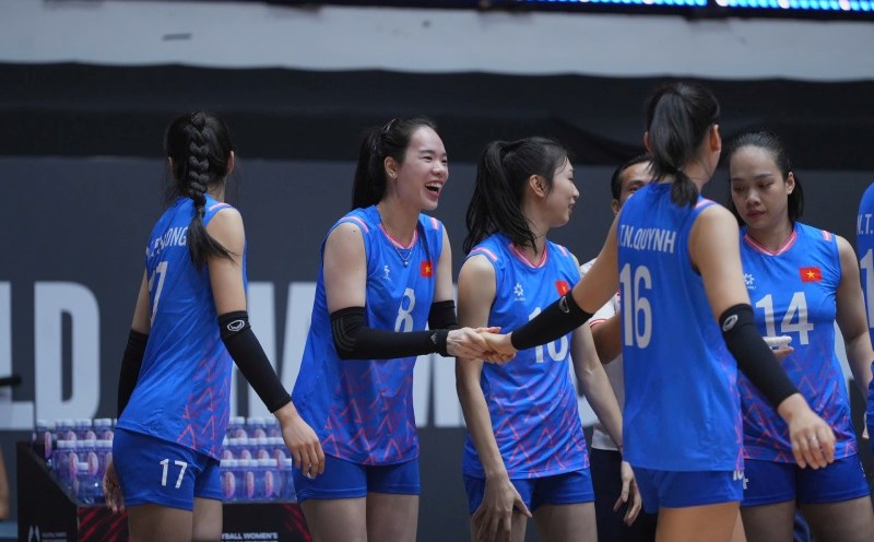 La seleccion vietnamita de voleibol femenino practicara profesionalmente en el pais. Foto: VFV