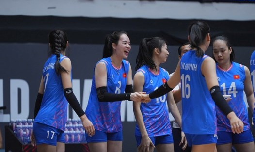 Đội tuyển bóng chuyền nữ Việt Nam sẽ tập chuyên môn ở trong nước. Ảnh: VFV