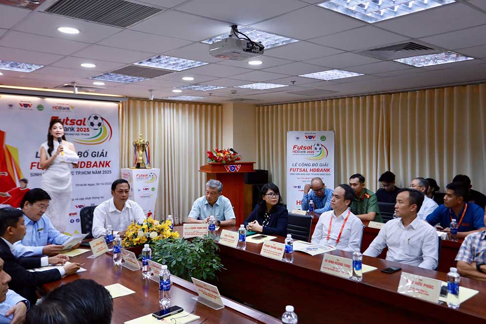 Toan canh buoi hop cong bo giai dau. Anh: Thanh Vu