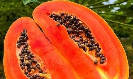 Đu đủ là món tráng miệng giúp giảm mỡ bụng. Ảnh: Kiều Vũ.