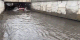 Heavy rain, underpass in front of the new Mien Dong bus station turns into a river