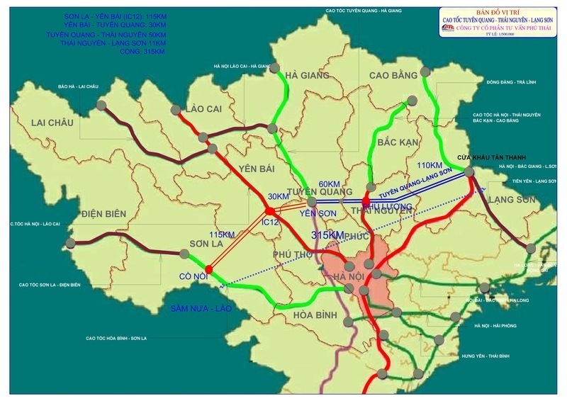 So do huong tuyen mot so cao toc da, dang va se duoc dau tu tai cac tinh mien nui phia Bac. Anh: DVCC