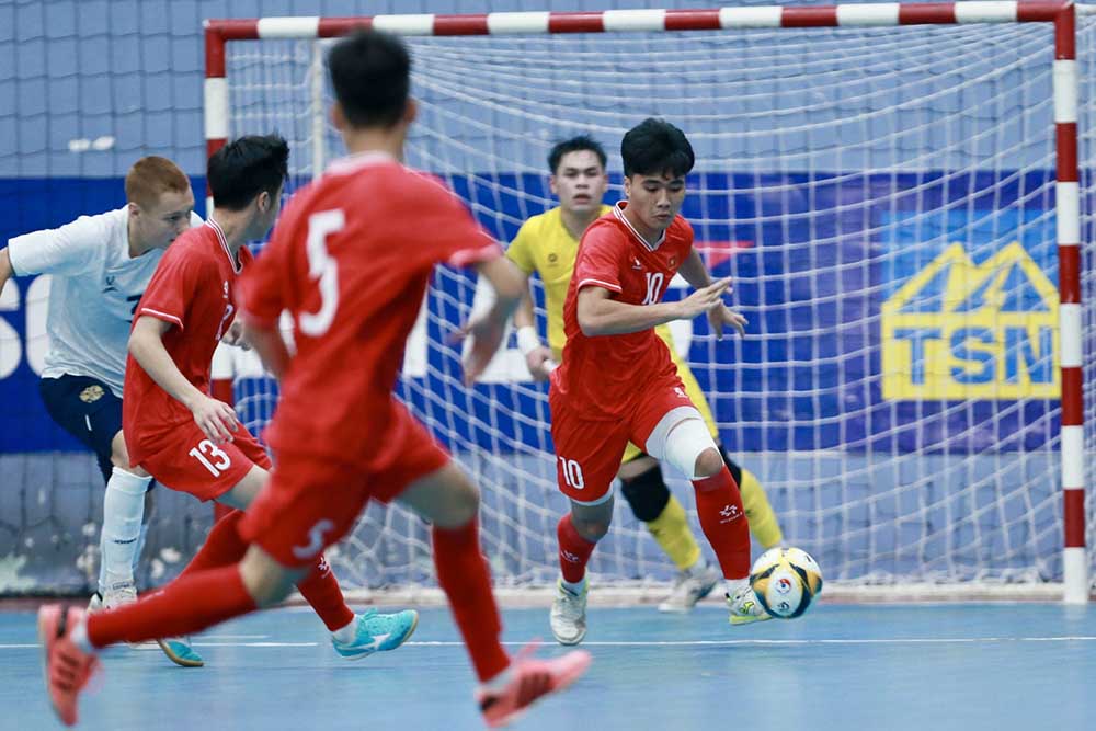 Vietnam Futsal is preparing to participate in 2 youth tournaments in Southeast Asia. Photo: VFF