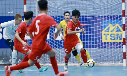 Futsal Việt Nam chuẩn bị tham dự 2 giải đấu trẻ của khu vực Đông Nam Á. Ảnh: VFF