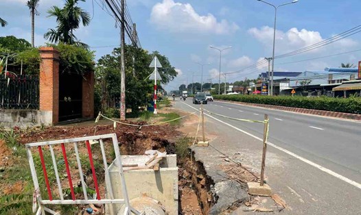 TPHCM đang đẩy nhanh tiến độ giải phóng mặt bằng để thực hiện 2 dự án trên đường ĐT 744. Ảnh: Đình Trọng