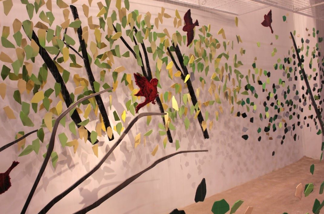 Tac pham “Phong canh” cua nghe si Pham Minh Hieu. Anh: Nguyen Oanh 