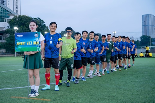 Hoat dong the thao duoc Amway chu trong de hinh thanh thoi quen song lanh manh. Anh: Amway