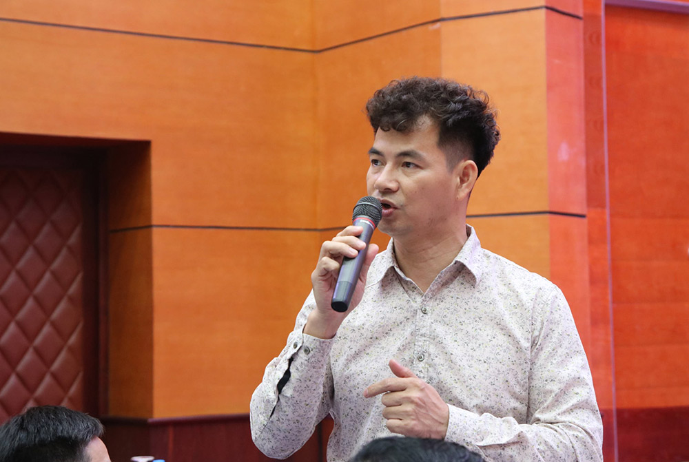 Cuc truong Cuc Nghe thuat bieu dien Nguyen Xuan Bac yeu cau xu ly nghiem cac truong hop lech chuan. Anh: Vuong Tran