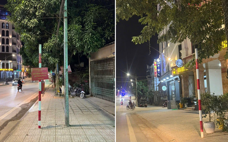 Traffic signs prohibiting spinning have been removed. Photo: Cao Bang Traffic Police Department