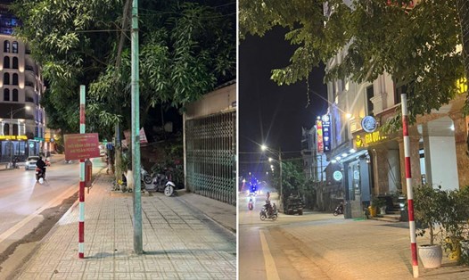 Biển báo giao thông cấm rẽ được gỡ bỏ. Ảnh: Phòng CSGT Cao Bằng