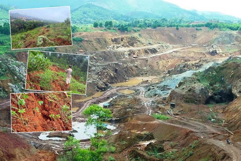 Overcoming the phenomenon of cracking at Trai Cau iron mine (Thai Nguyen). Photo: PV Group.