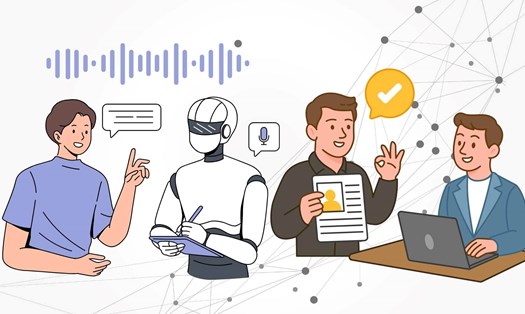 Startup dùng AI phân tích giọng nói để loại bỏ thiên kiến trong tuyển dụng. Đồ họa: Minh Vũ