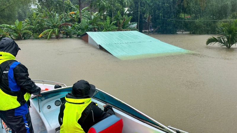 The area from Hue to Quang Ngai is forecast to be the center of rain, with some places having rainfall exceeding 400mm. Photo: Hoang Bin