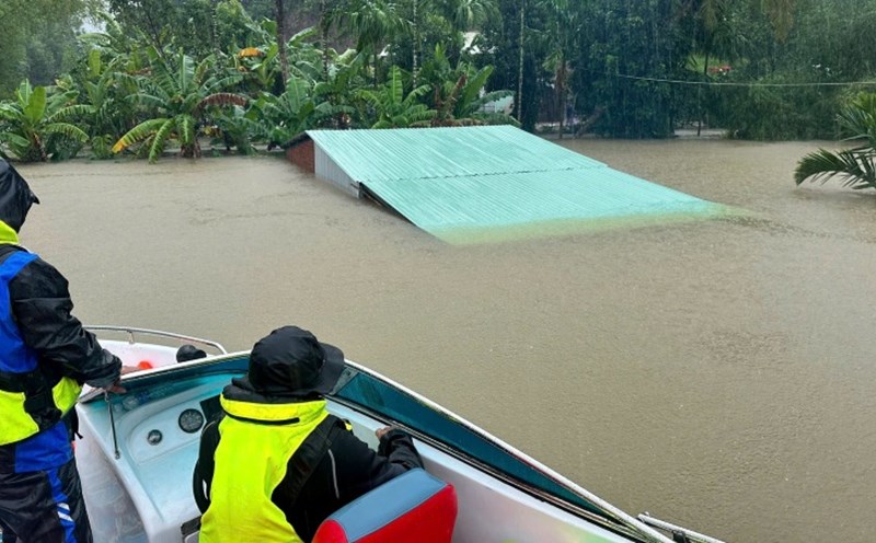 The area from Hue to Quang Ngai is forecast to be the center of rain, with some places having rainfall exceeding 400mm. Photo: Hoang Bin