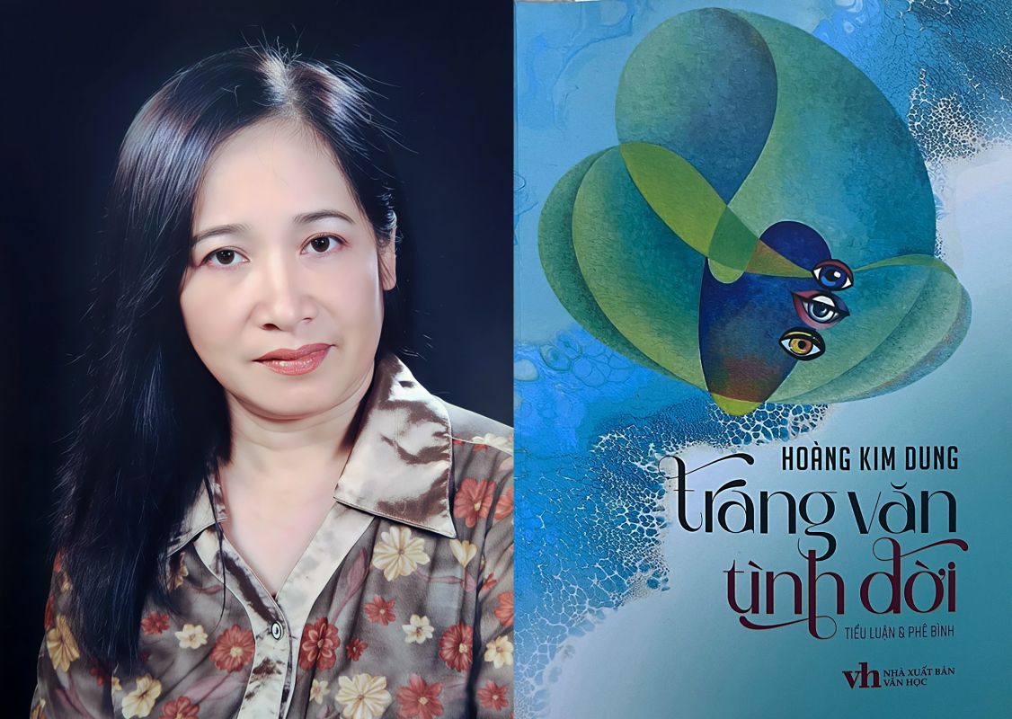 Poet and researcher criticizes Hoang Kim Dung and the cover of the book "Love letter". Photo: Character provided