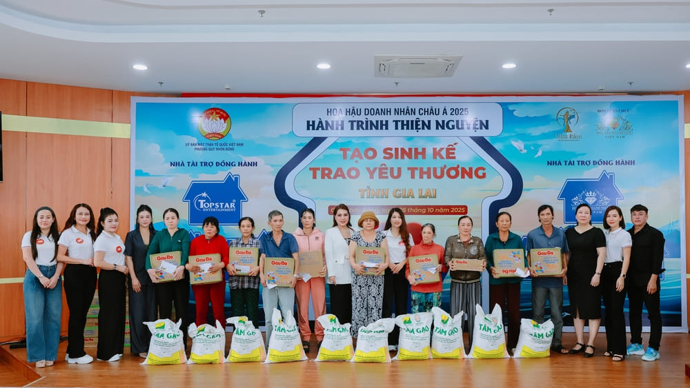 ミス・アントレプレナー・アジア2025の上位18名はボランティア活動に積極的に参加しています。写真：組織委員会