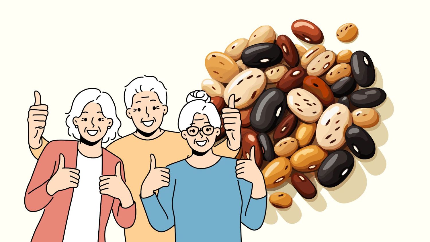 Eating beans every day helps increase life expectancy. Graphics: Thanh Thanh