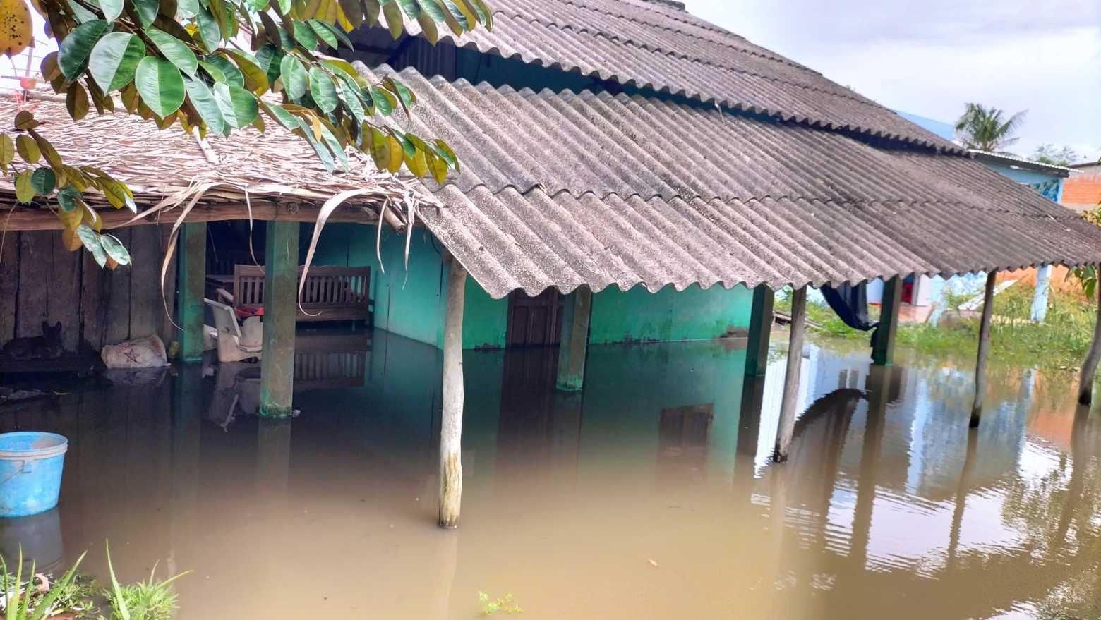 Trieu cuong dang cao, nhieu noi tai Ca Mau ngap sau. Anh: Nhat Ho