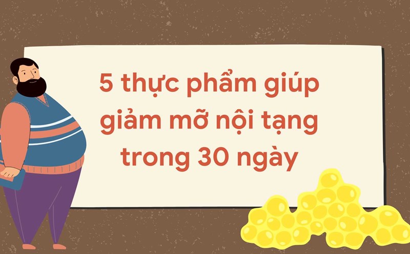 Choosing the right foods combined with a healthy lifestyle can help reduce visceral fat. Graphic photo: Huong Son