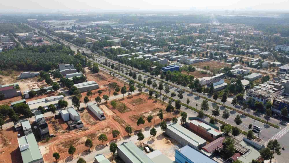 Du an duong Vanh dai 4 dia qua 10 xa phuong khu vuc Binh Duong truoc day. Anh: Dinh Trong