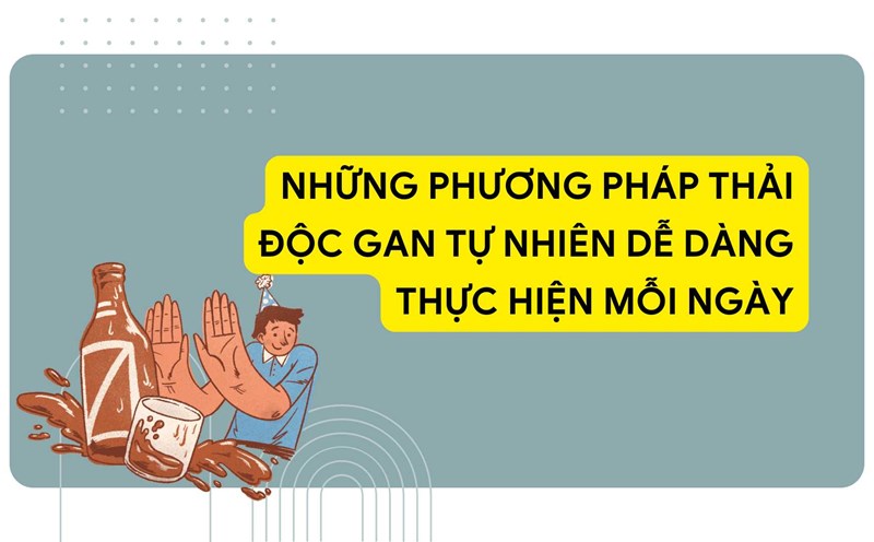 Drinking enough water 1.5-2 liters of water per day helps detoxify the liver effectively. Graphic photo: Huong Son