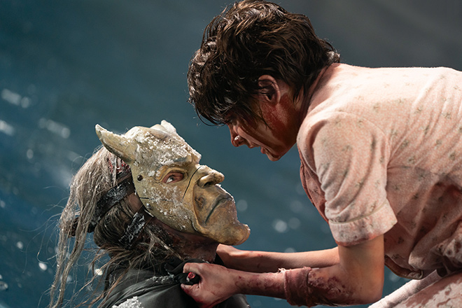 A scene from the movie "Black Phone 2" starring female star Madeleine McGraw. Photo: Producer