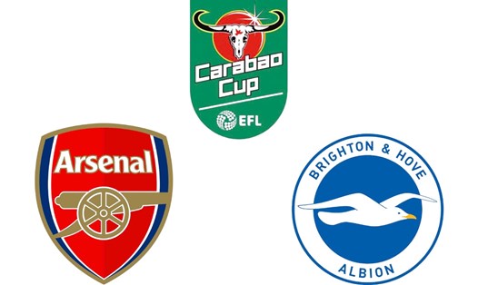Arsenal đối đầu Brighton tại Carabao Cup.  Đồ họa: Văn An
