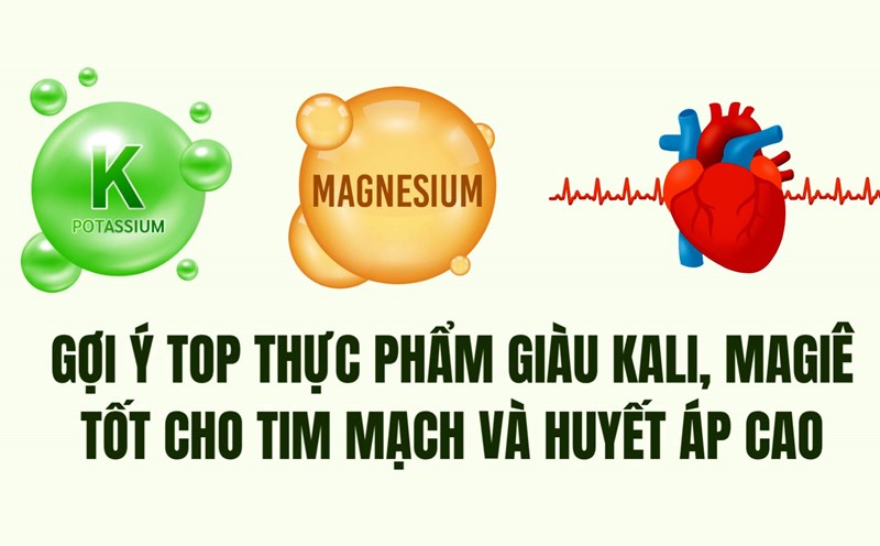 Suggestions for top foods rich in potassium, magnesium are good for the heart and high blood pressure