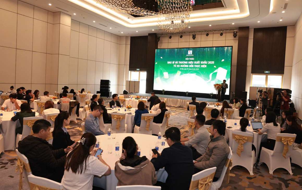 Hoi thao “Bao bi va Thuong hieu Xuat khau 2025 - Tu xu huong den thuc hien”. Anh: BTC