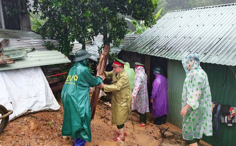 Floodwaters cut off the mountainous commune of Da Nang. Photo: Da Nang