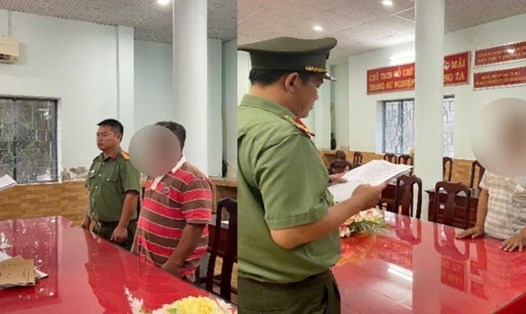 2 thuyền trưởng bị khởi tố, tạm giam để điều tra về hành vi “Tổ chức cho người khác xuất cảnh trái phép”. Ảnh: Công an cung cấp