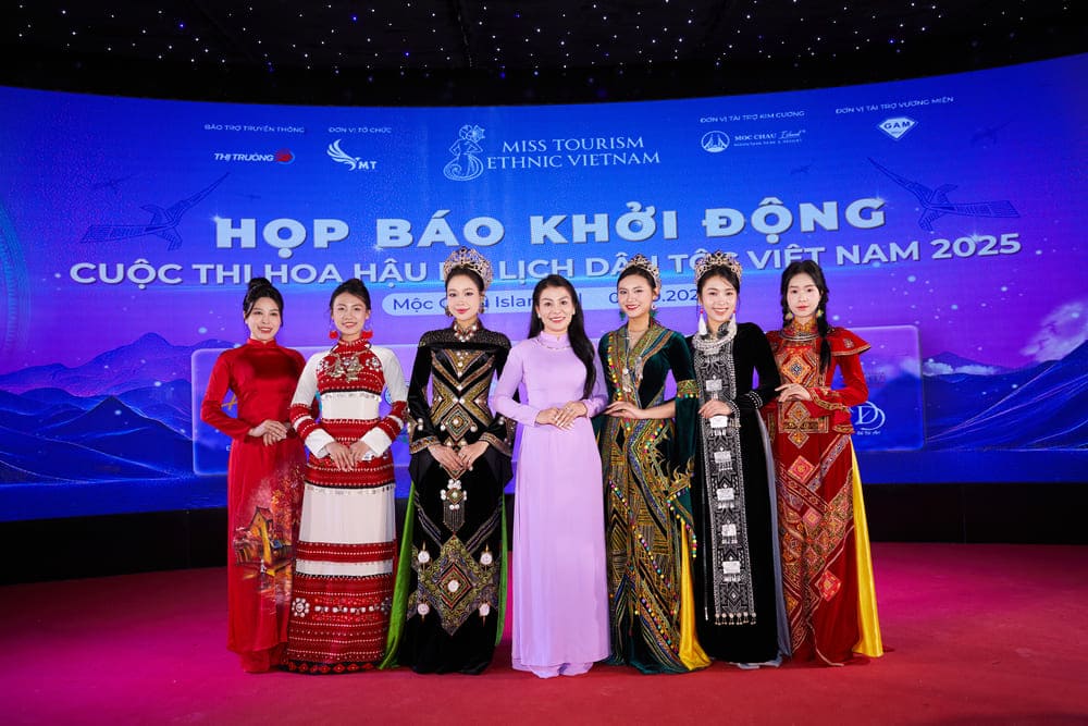 The Miss Vietnam National Tourism 2025 contest is held in Moc Chau. Photo: Organizing Committee