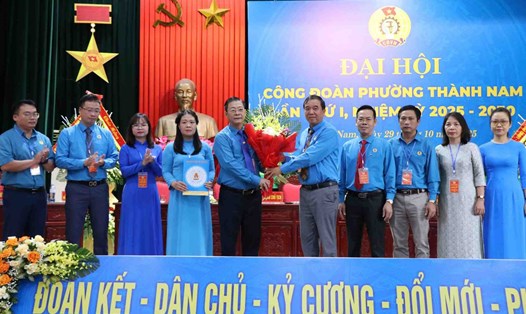 Nhiệm kỳ 2025 - 2030, Ban Chấp hành Công đoàn phường Thành Nam đặt mục tiêu tiếp tục đổi mới nội dung, phương thức hoạt động vì lợi ích của đoàn viên, NLĐ. Ảnh: Nguyễn Trường