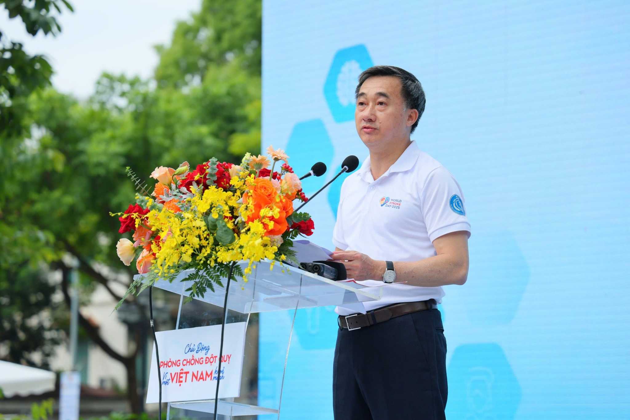 GS.TS Tran Van Thuan - Thu truong Bo Y te phat bieu tai buoi le. Anh: BTC