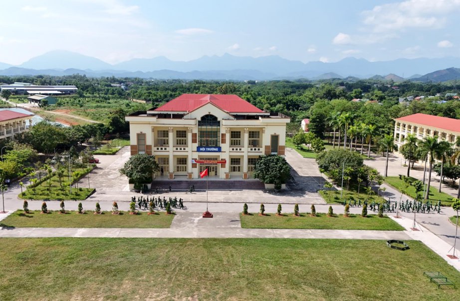 Trung tam Giao duc Quoc phong va An ninh - Dai hoc Thai Nguyen, noi xay ra su viec hang tram sinh vien nghi bi ngo doc thuc pham. Anh: Quang Huy.