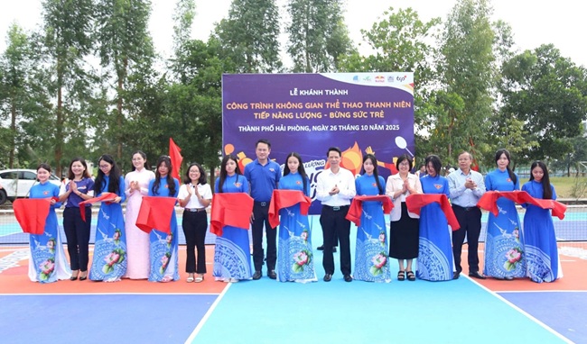 Khong gian The thao Thanh nien – Tiep nang luong, Bung suc tre da chinh thuc khanh thanh tai Hai Phong vao ngay 26.10.2025. Anh: TCP Viet Nam