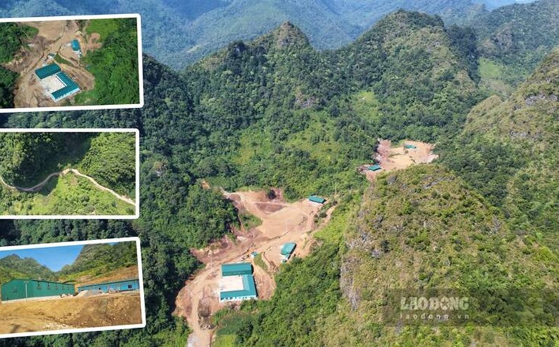 Enterprises level and construct many illegal constructions. Photo: PV Group