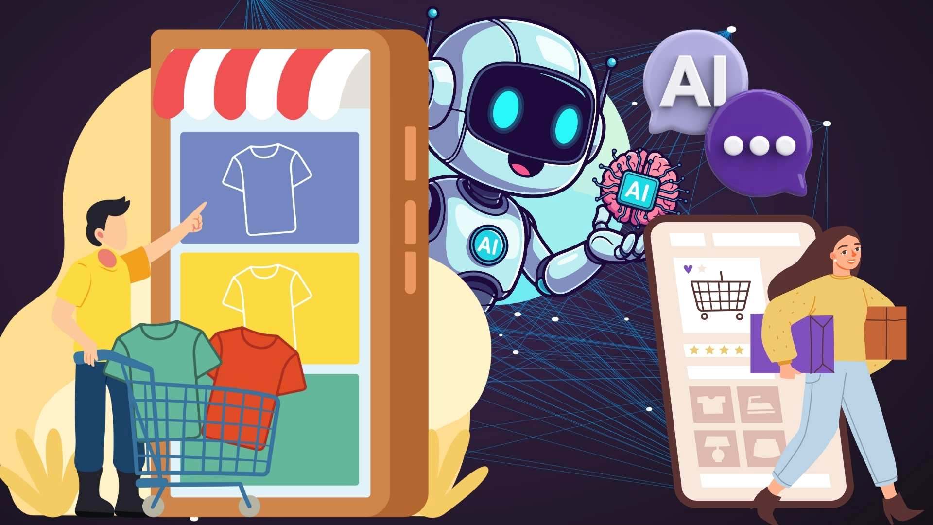 Nen tang mua sam tich hop AI giup nang cao trai nghiem nguoi tieu dung. Do hoa: Minh Vu
