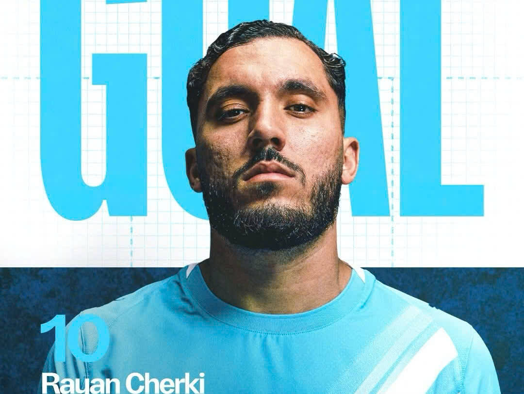 Rayan Cherki brilla el dia en que el Man City no tiene a Haaland. Foto: Man City