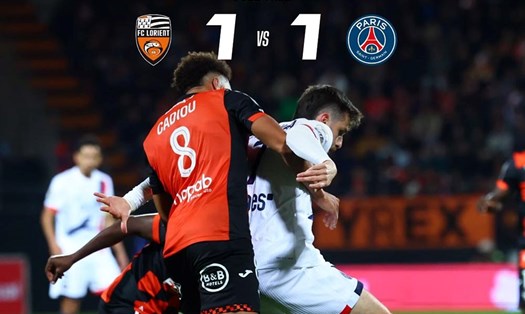 PSG (áo trắng) lỡ cơ hội gia tăng khoảng cách với các đội bám đuổi ở Ligue 1. Ảnh: PSG