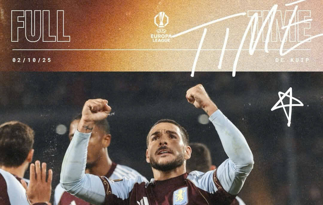 El Aston Villa gano todos sus 2 primeros partidos en la Europa League esta temporada. Foto: Aston Villa