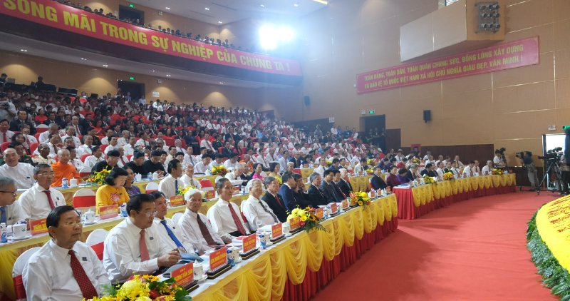 Dai hoi dai bieu Dang bo tinh Vinh Long lan thu I, nhiem ky 2025 – 2030, voi su tham du cua 500 dai bieu chinh thuc, dai dien cho 152.000 dang vien toan tinh. Anh: Hoang Loc