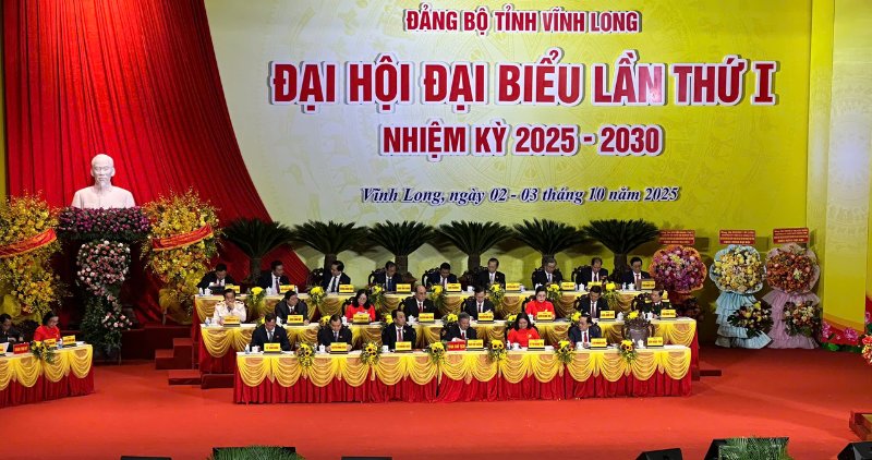 Opening of the 1st Congress of the Vinh Long Provincial Party Committee, term 2025 - 2030. Photo: Phong Linh