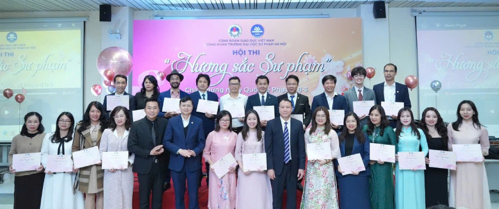 Many units under the Vietnam Education Trade Union organize practical and meaningful activities in women's work, launch emulation... Photo: Quynh Chi