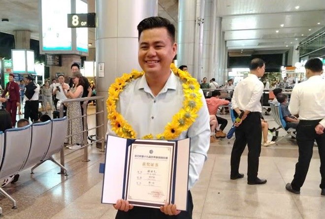 Lai Ly Huynh은 2025년 세계 선수권 대회 우승으로 1급 노동 훈장을 받을 것을 제안받았습니다. 사진: Nguyen Dang