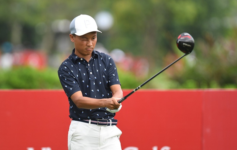 Golf player Doan Uy will participate in the 2025 Asian Youth Sports Festival. Photo: Nhu Y